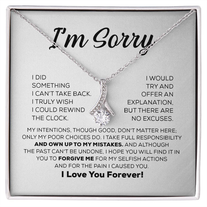 Apology Necklace Gift Box
