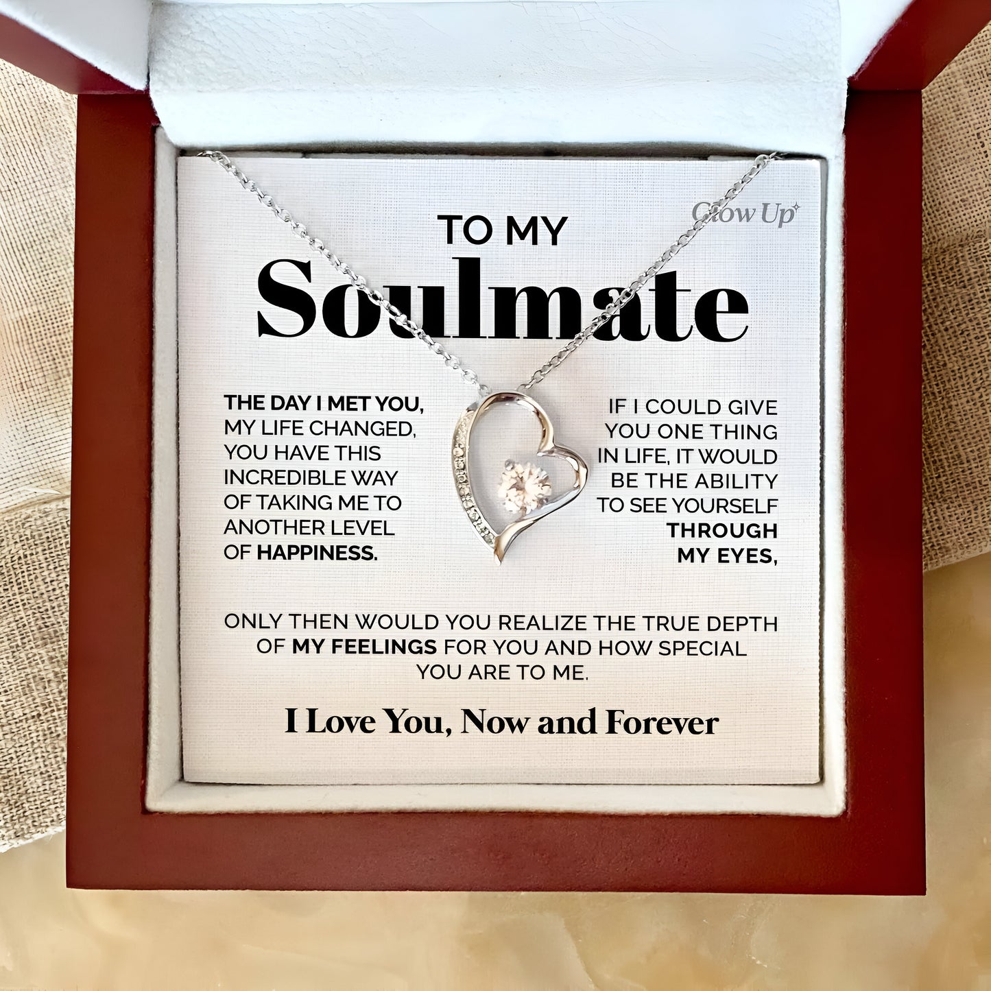To My Soulmate - Necklace Gift Box