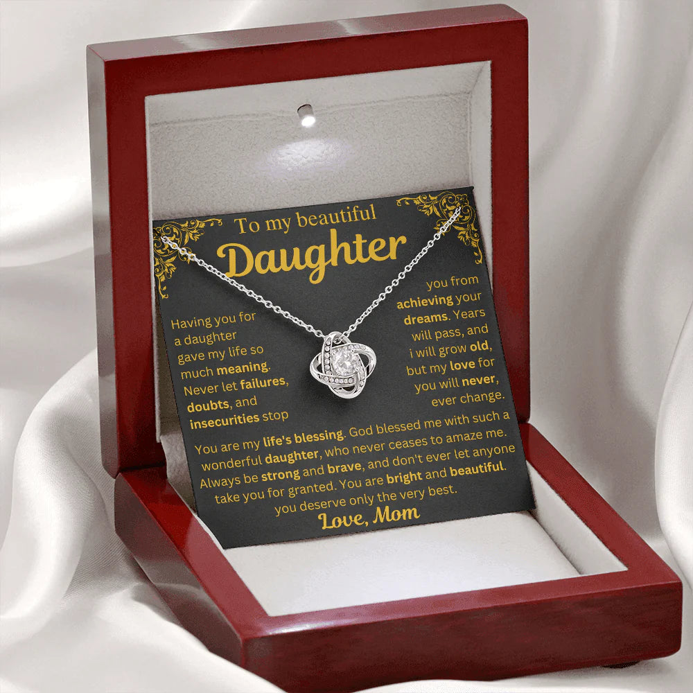 To My Daughter Necklace - My Life's Blessing - Gift from Mom ❤️