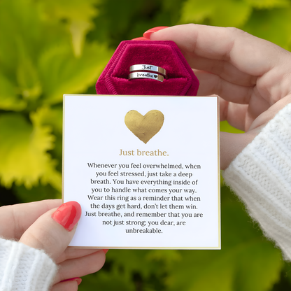 Just Breathe Ring