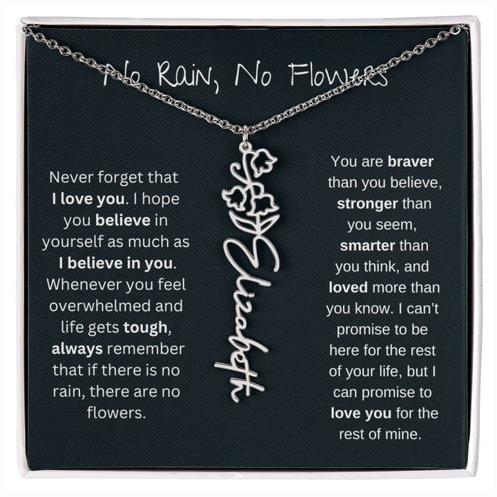 Petal Name Necklace