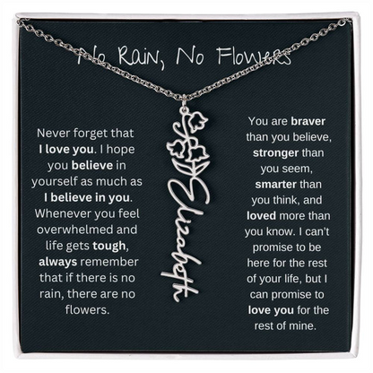 Petal Name Necklace