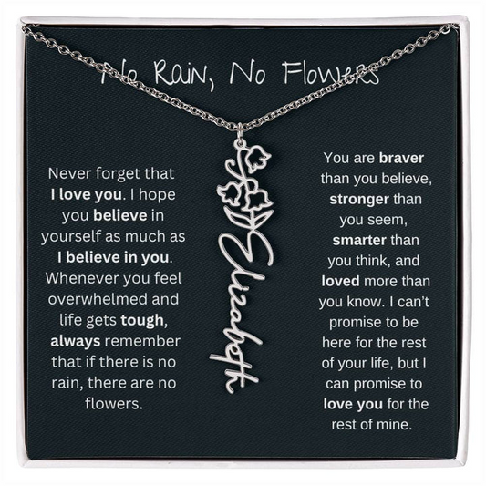 Petal Name Necklace