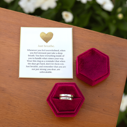 Just Breathe Ring