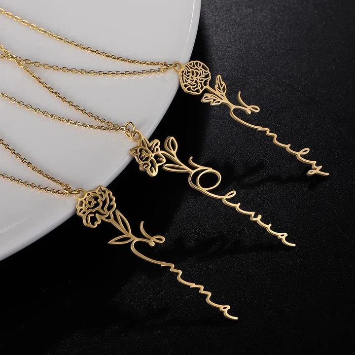 Petal Name Necklace