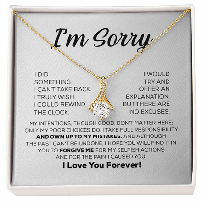 Apology Necklace Gift Box
