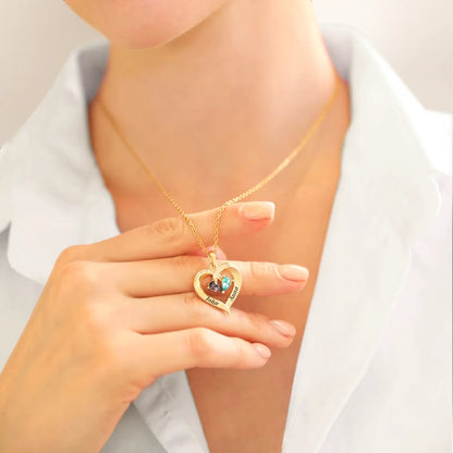 Forever Yours - Birthstone Heart Necklace