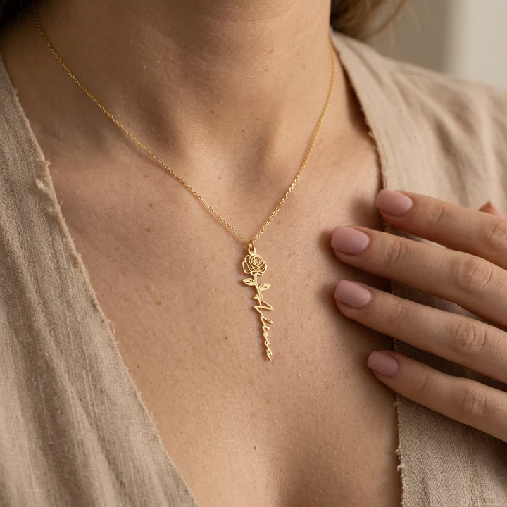 Petal Name Necklace