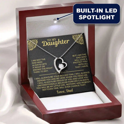 To My Daughter Necklace - I'm not the Dad who always gets it right