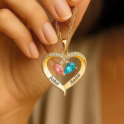 Forever Yours - Birthstone Heart Necklace