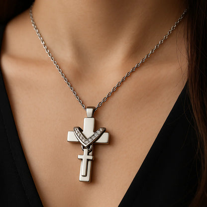Vintara Celestia™ Cross Memorial Necklace