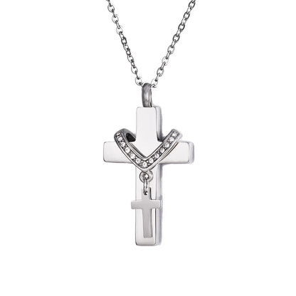 Vintara Celestia™ Cross Memorial Necklace