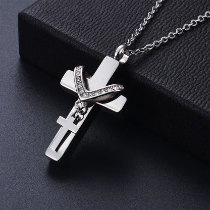 Vintara Celestia™ Cross Memorial Necklace
