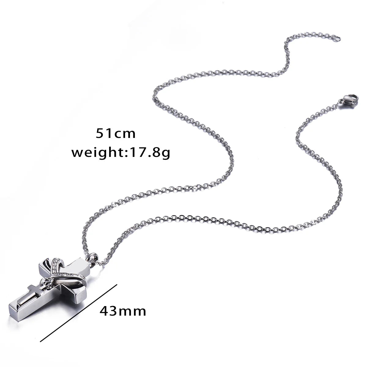 Vintara Celestia™ Cross Memorial Necklace