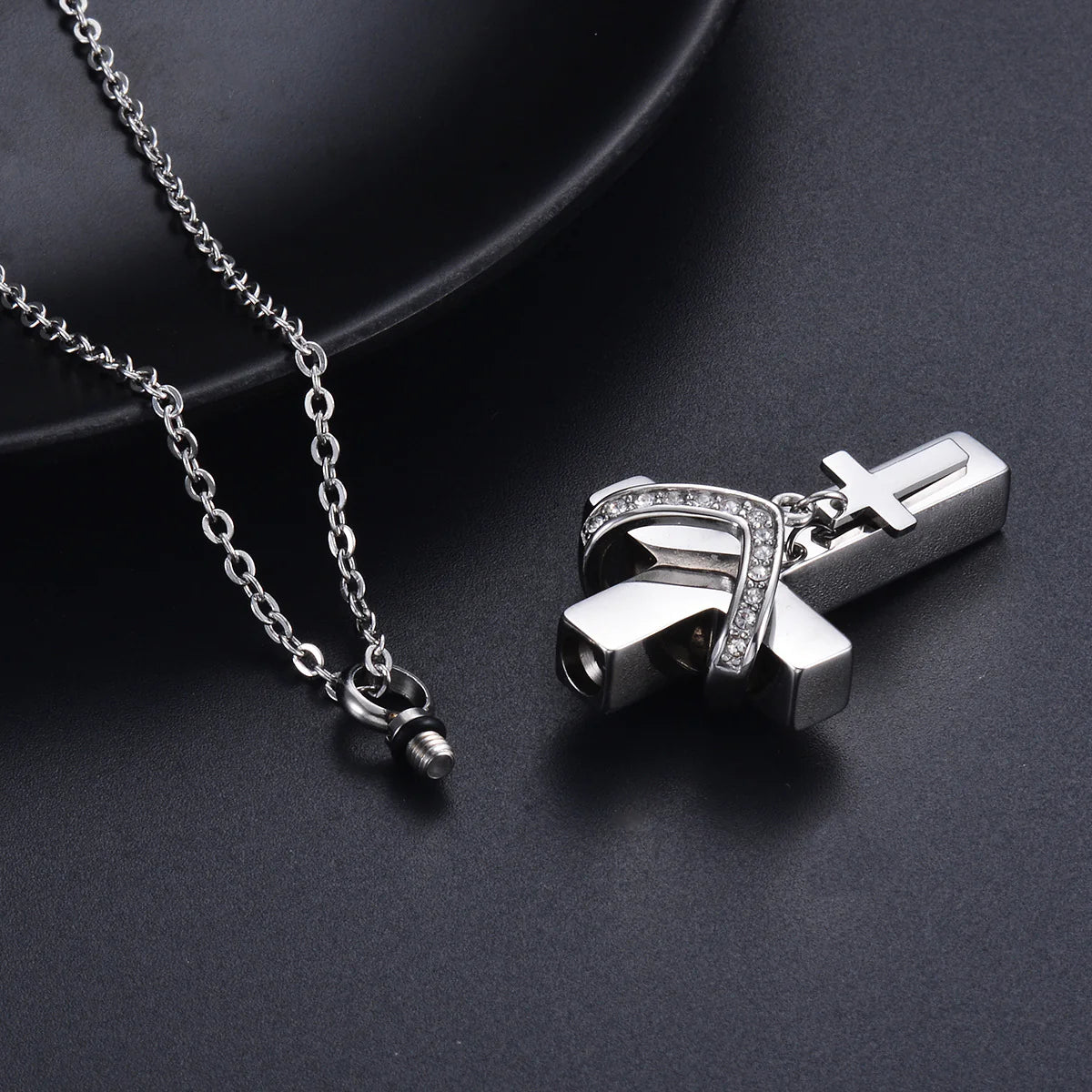 Vintara Celestia™ Cross Memorial Necklace
