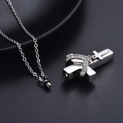 Vintara Celestia™ Cross Memorial Necklace