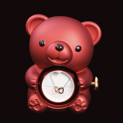 Eternal Rose Bear w/ Personalized Necklace