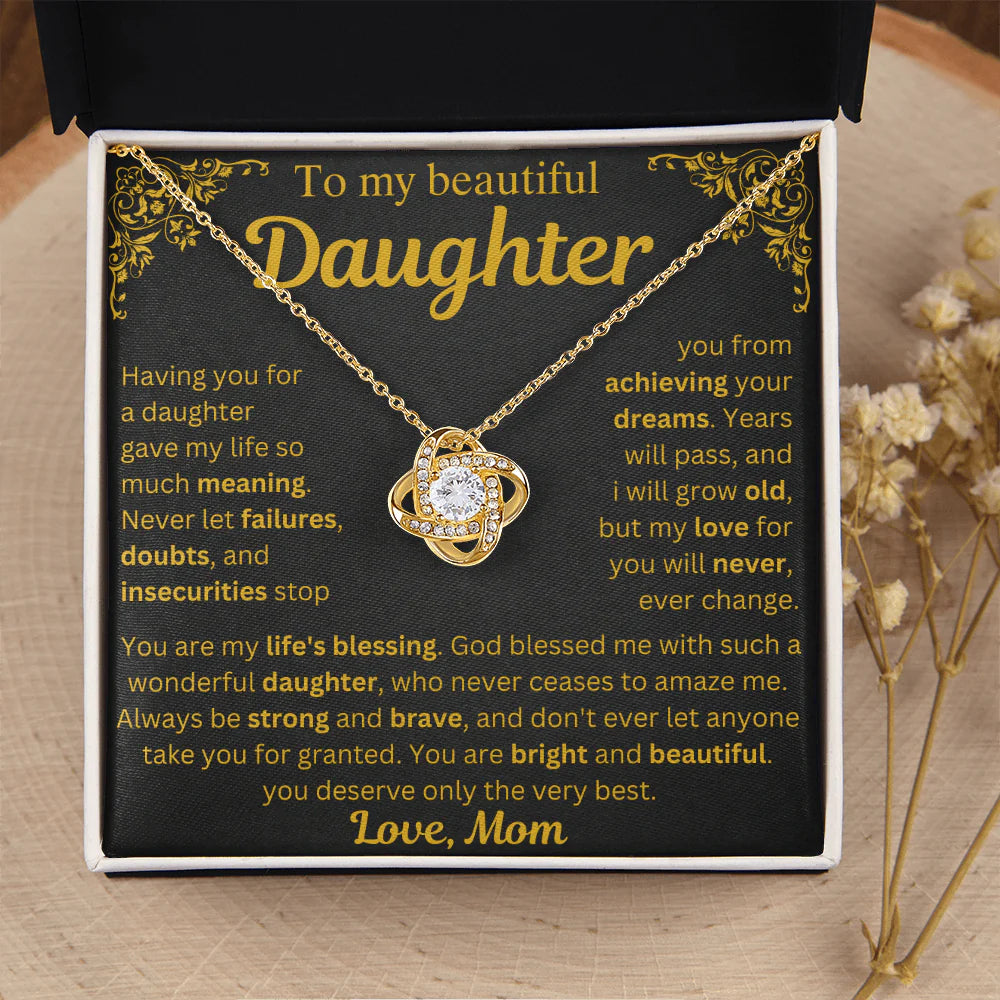 To My Daughter Necklace - My Life's Blessing - Gift from Mom ❤️
