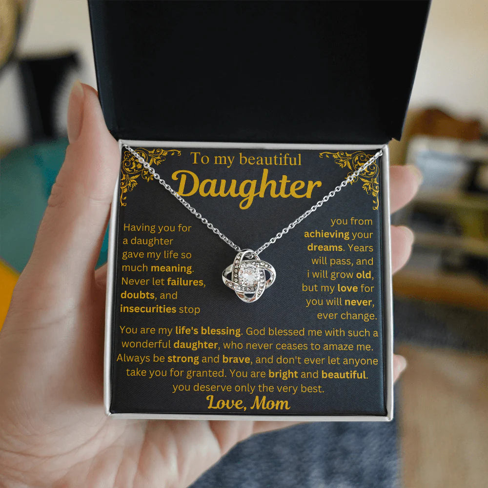 To My Daughter Necklace - My Life's Blessing - Gift from Mom ❤️