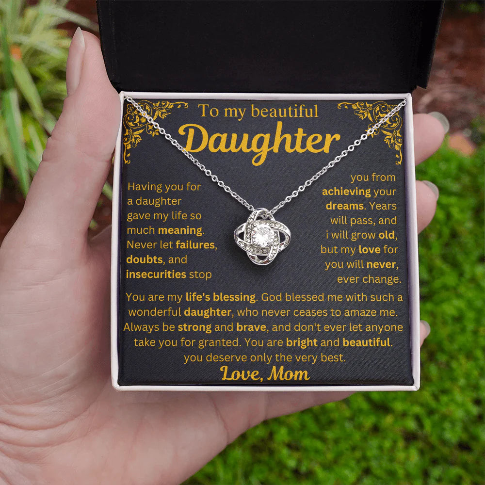 To My Daughter Necklace - My Life's Blessing - Gift from Mom ❤️