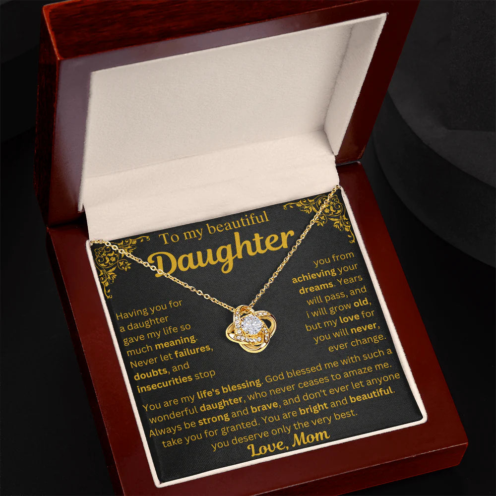 To My Daughter Necklace - My Life's Blessing - Gift from Mom ❤️