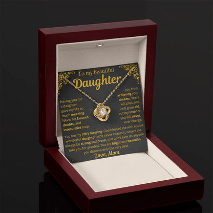 To My Daughter Necklace - My Life's Blessing - Gift from Mom ❤️