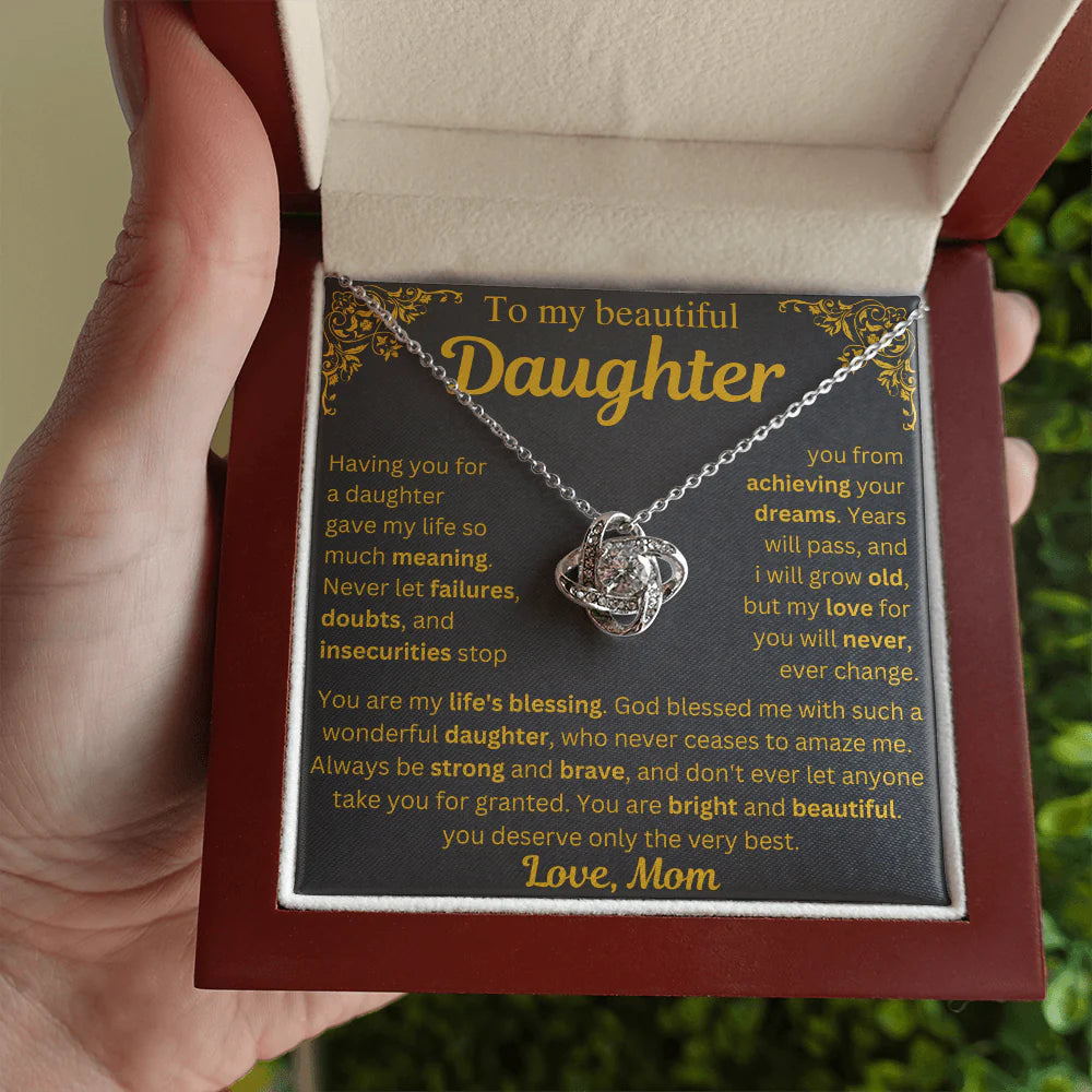 To My Daughter Necklace - My Life's Blessing - Gift from Mom ❤️