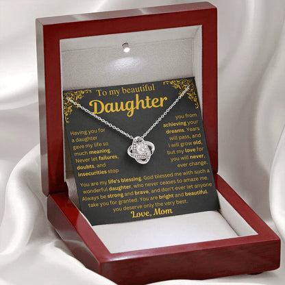 To My Daughter Necklace - My Life's Blessing - Gift from Mom ❤️