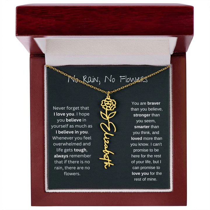 Petal Name Necklace