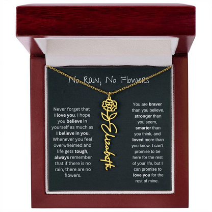 Petal Name Necklace