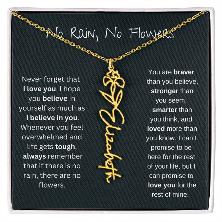 Petal Name Necklace
