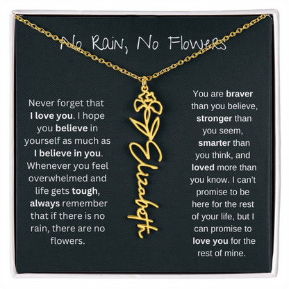 Petal Name Necklace