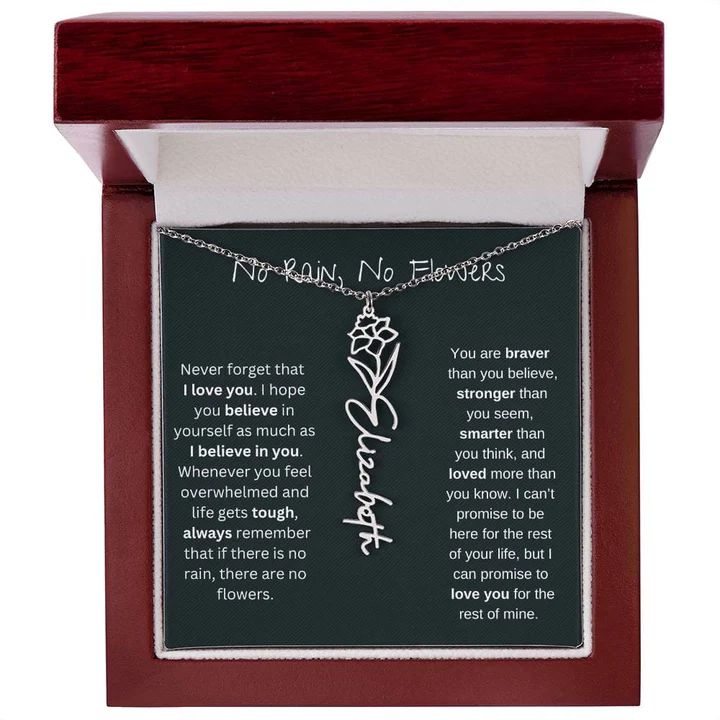 Petal Name Necklace