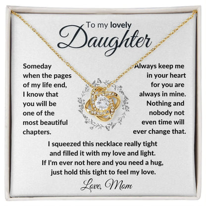 To My Daughter Necklace - Gift from Mom
