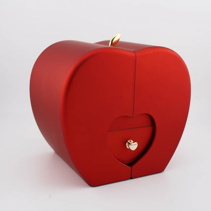 4-Blättrige Kleeblatt-Halskette "Glücksbringer" mit Geschenkbox Ewige Rose